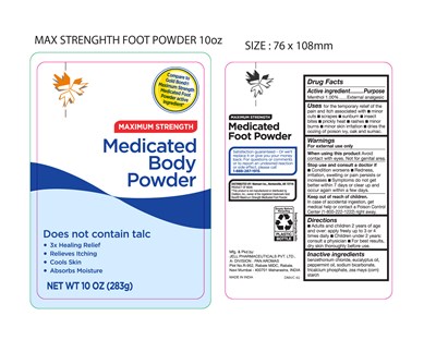 Label (Max Strenghth Foot Powder 10oz 01)